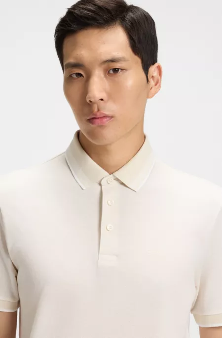 Logo-detail polo shirt in cotton piqué