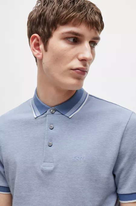 Logo-detail polo shirt in cotton piqué