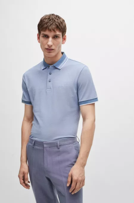 Logo-detail polo shirt in cotton piqué