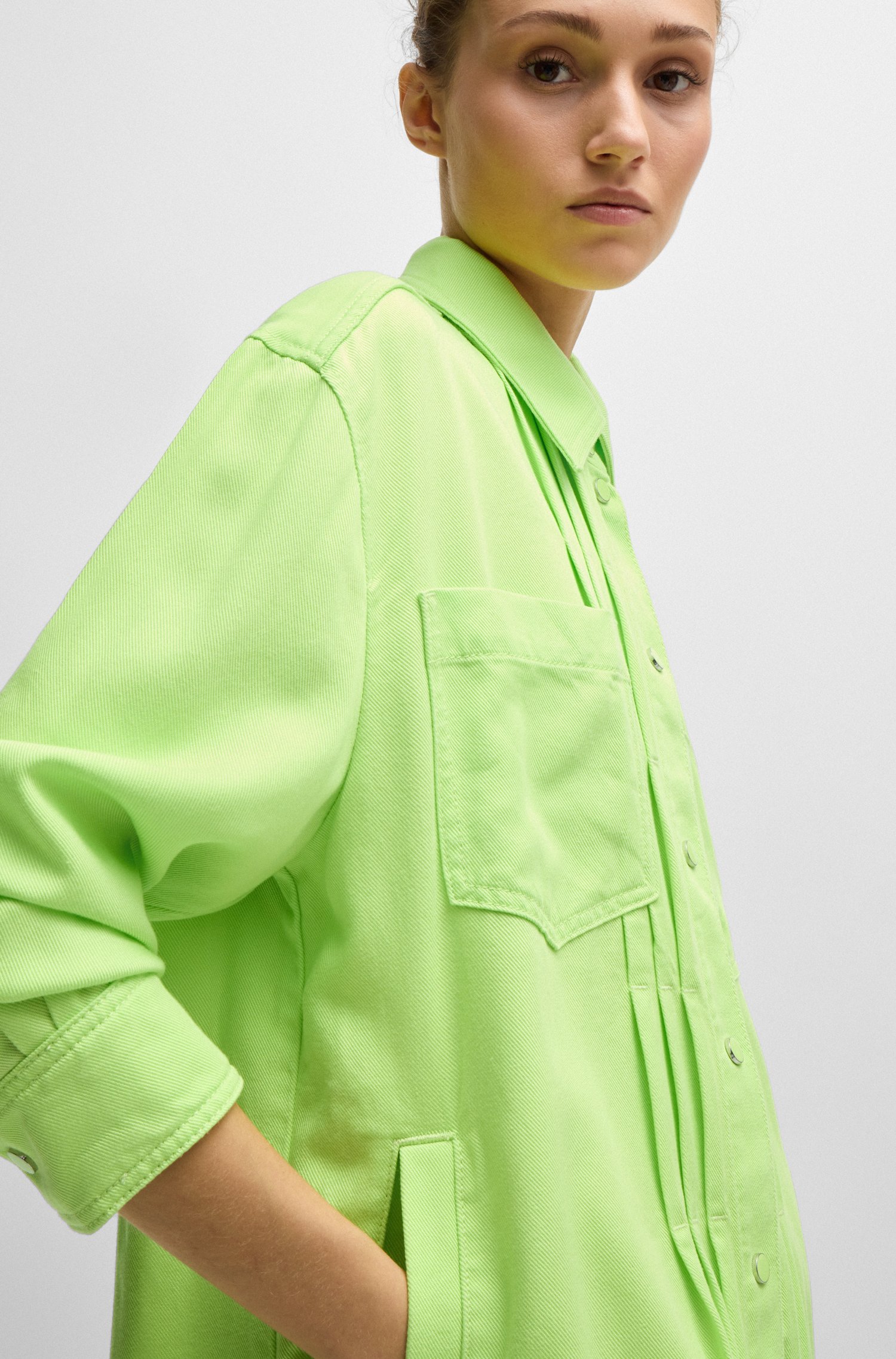 Relaxed-fit overshirt soft twill