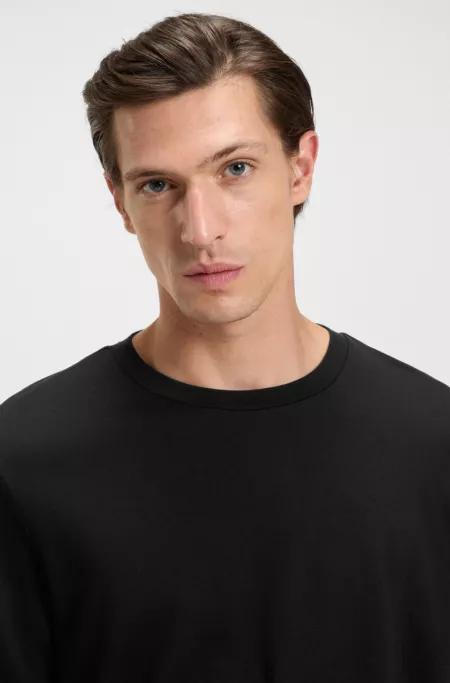 Regular-fit T-shirt in piqué fabric