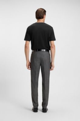 Regular-fit T-shirt in piqu&eacute; fabric, Black