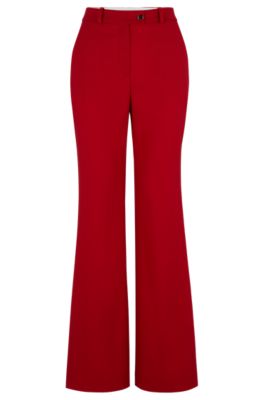 BOSS - Regular-fit trousers in virgin-wool twill