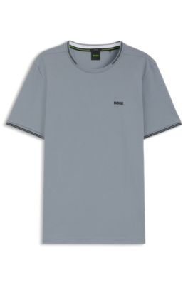 Camiseta de piqu&eacute; de algod&oacute;n, Gris oscuro