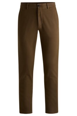 Hugo Boss Boss Slim Fit Pants In Light Green