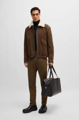 Slim-fit trousers, Light Green