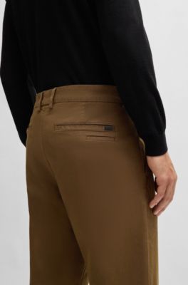 Slim-fit trousers, Light Green
