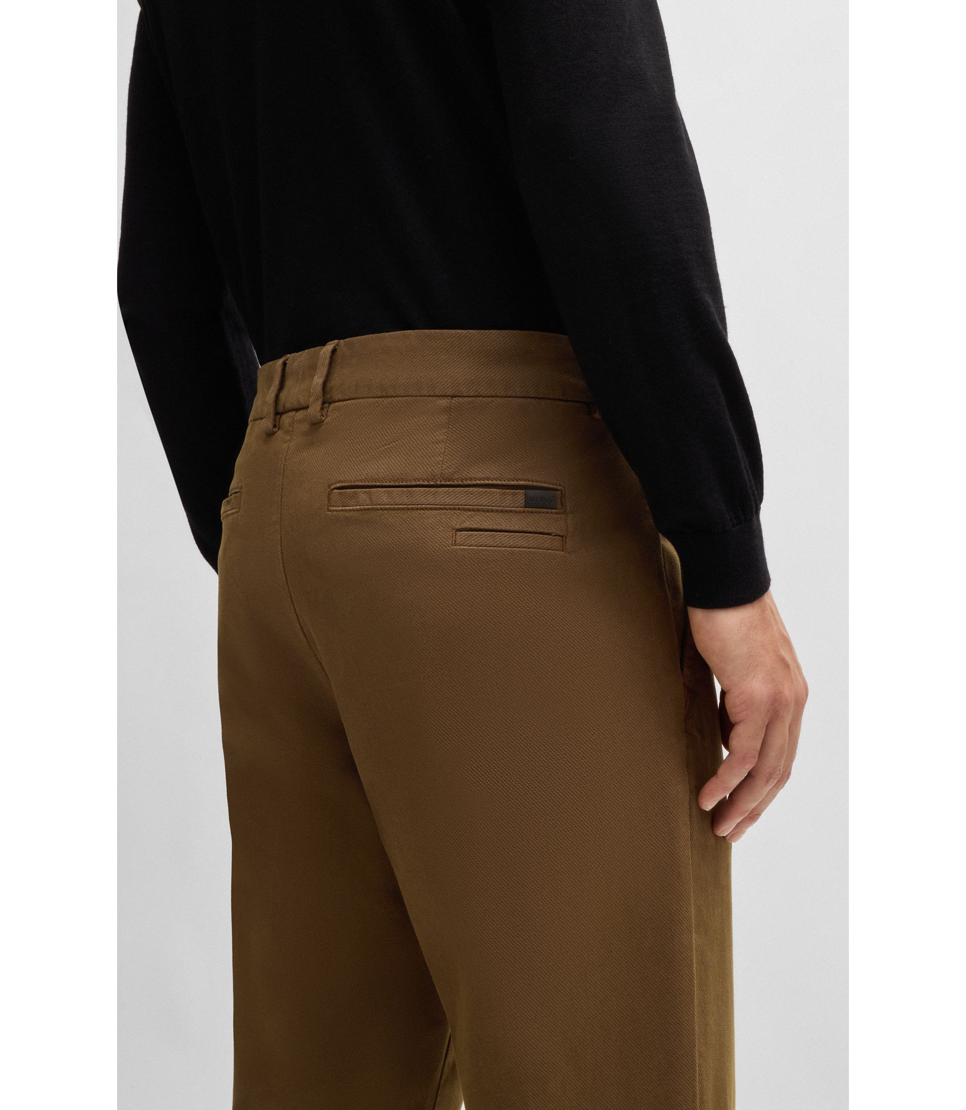 BOSS - Slim-fit trousers - Light Green