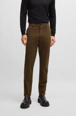 Slim-fit trousers, Light Green