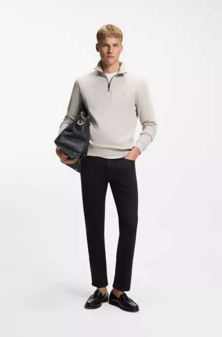 Stay-black slim-fit jeans in comfort-stretch denim