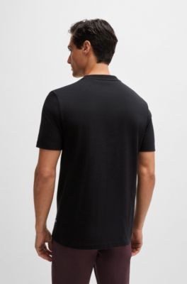 Cotton-jersey T-shirt with logo detail