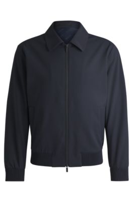 BOSS - Slim-fit jacket in water-repellent performance-stretch fabric