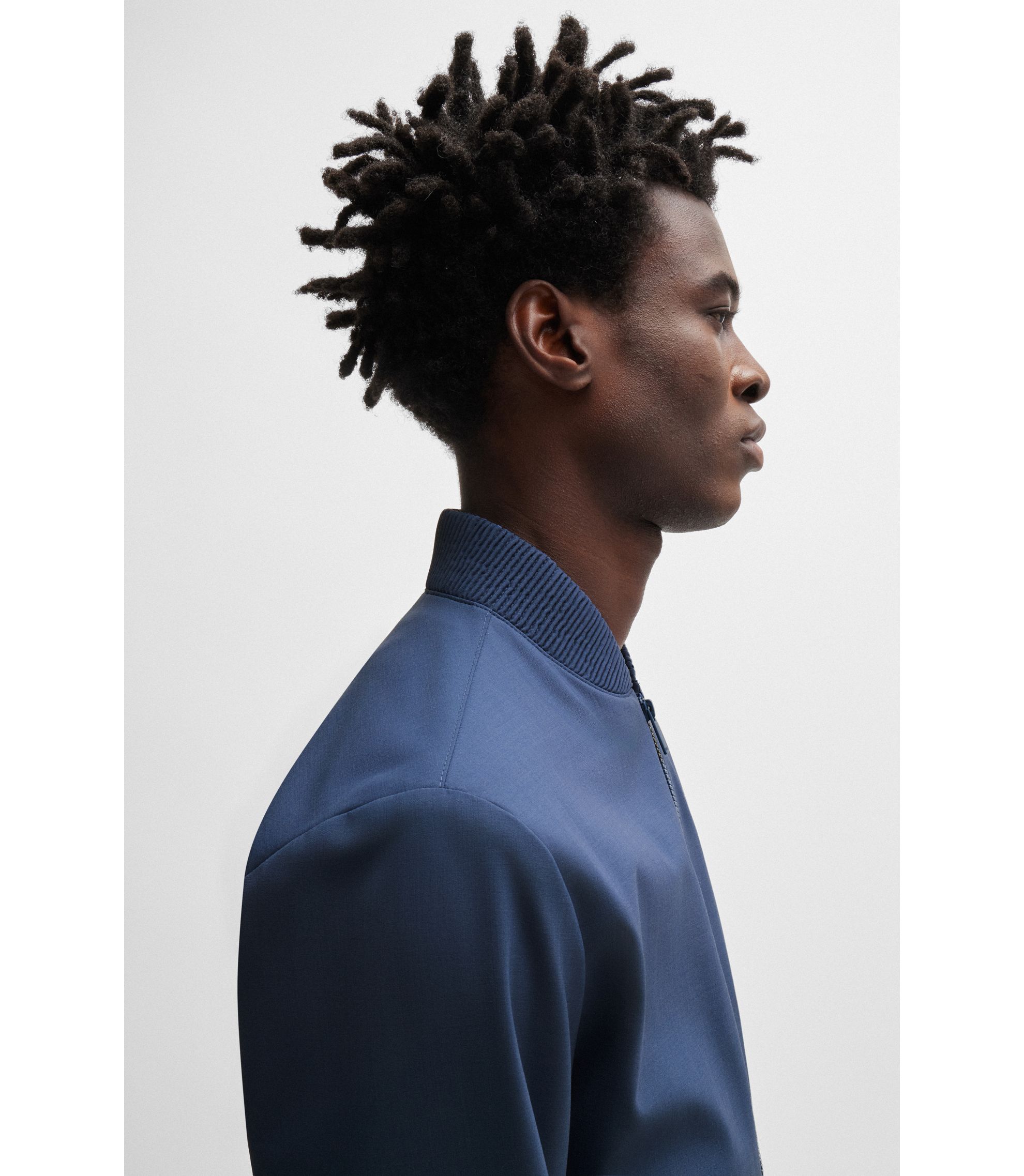 060132 HUGO BOSS 中綿 ジャケット XL ネイビー ダウン 中古・古着通販】BOSS HUGO BOSS (ボス ヒューゴボス) ダウン