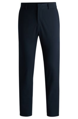 BOSS - Modern-fit trousers in wrinkle-resistant performance-stretch fabric