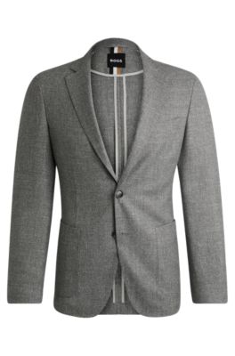 Hugo Boss Jannami fashion 1 Blazer Virgin Wool Blend Check Pattern Size 0