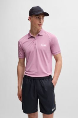 Gorra repelente al agua BOSS x Matteo Berrettini con detalles de la marca, Azul oscuro