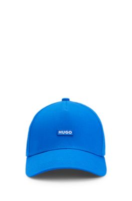 Gorra de sarga de algod&oacute;n con parche de logo, Celeste