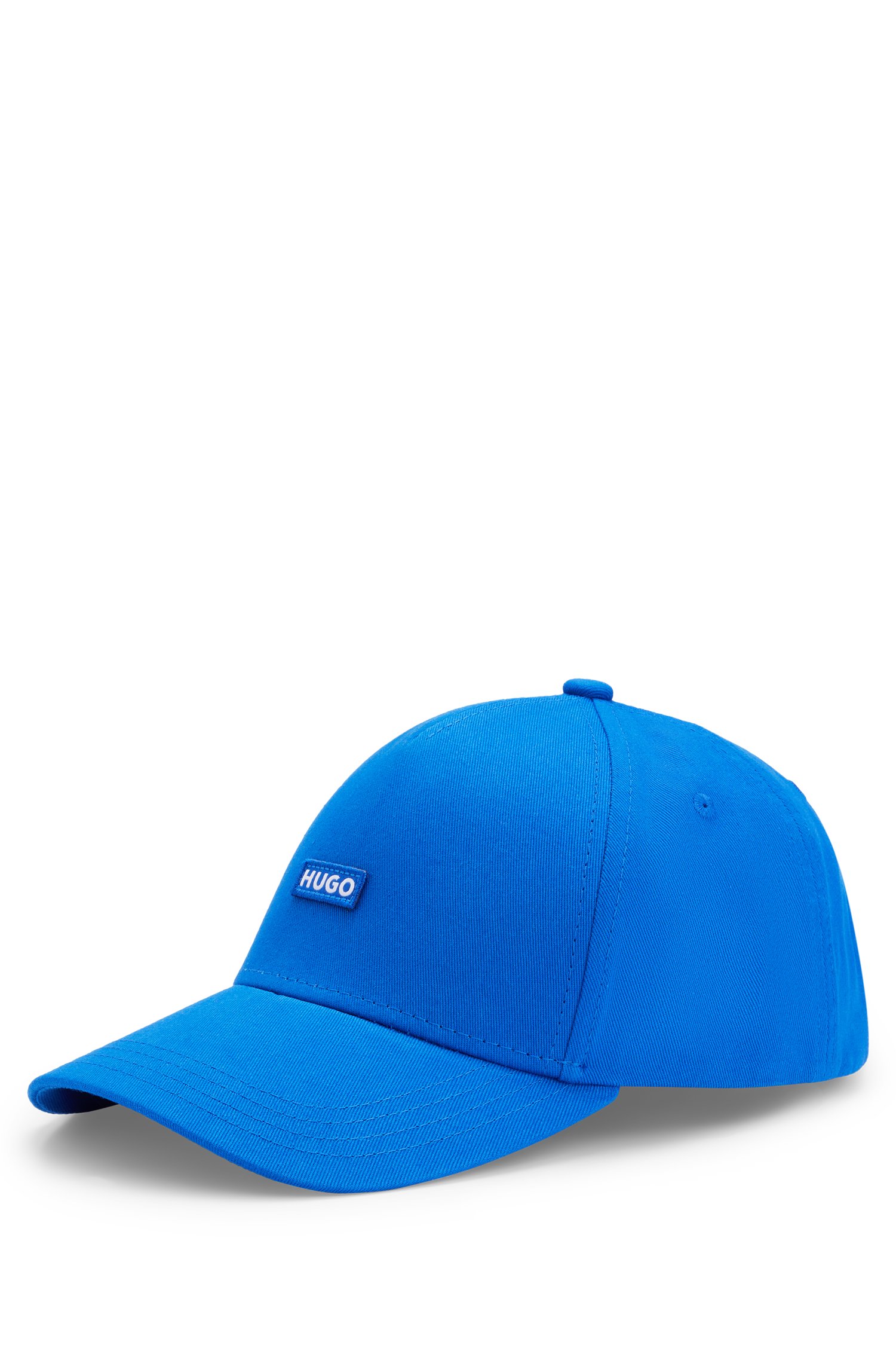 Cotton-twill cap with embroidered logo label