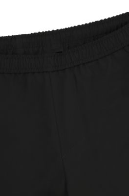 Shorts BOSS x Matteo Berrettini en tejido de secado r&aacute;pido, Negro