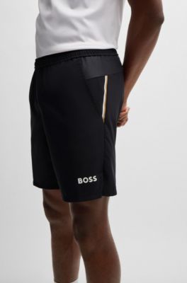 BOSS x Matteo Berrettini shorts in quick-dry fabric, Dark Blue