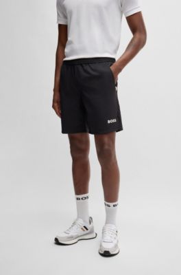 BOSS x Matteo Berrettini shorts in quick-dry fabric, Dark Blue