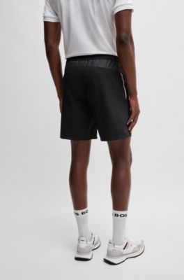 BOSS x Matteo Berrettini shorts in quick-dry fabric, Dark Blue