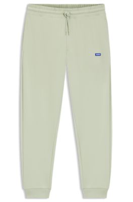 Regular-fit sweatpants in French-terry cotton, Light Green