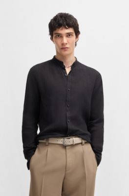 Italian-suede belt with angular logo buckle, Khaki