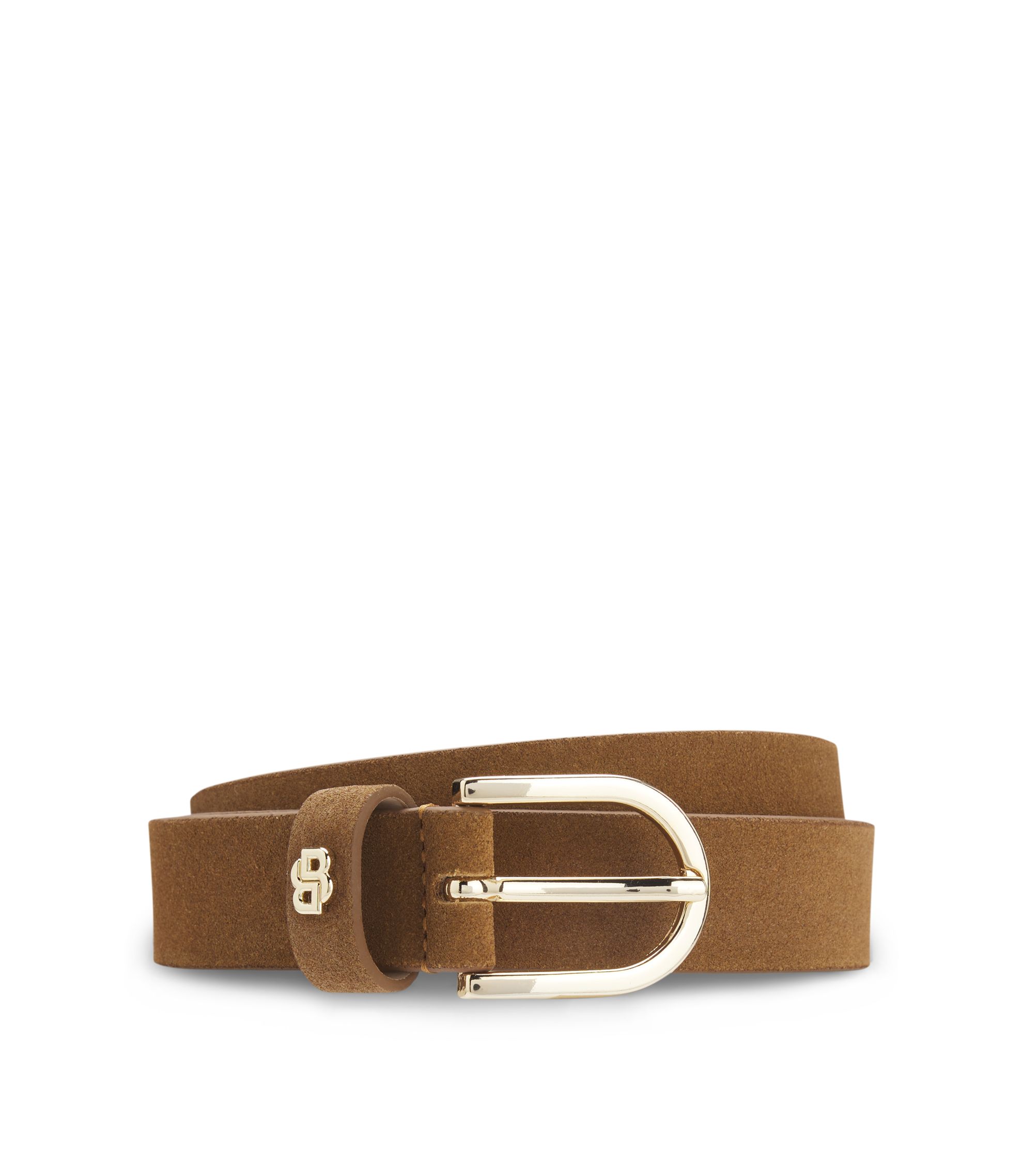 Women\'s Suede Belt with Gold Buckle, 1.2 Inch Waist Belt TILAFEYO Women main image 2