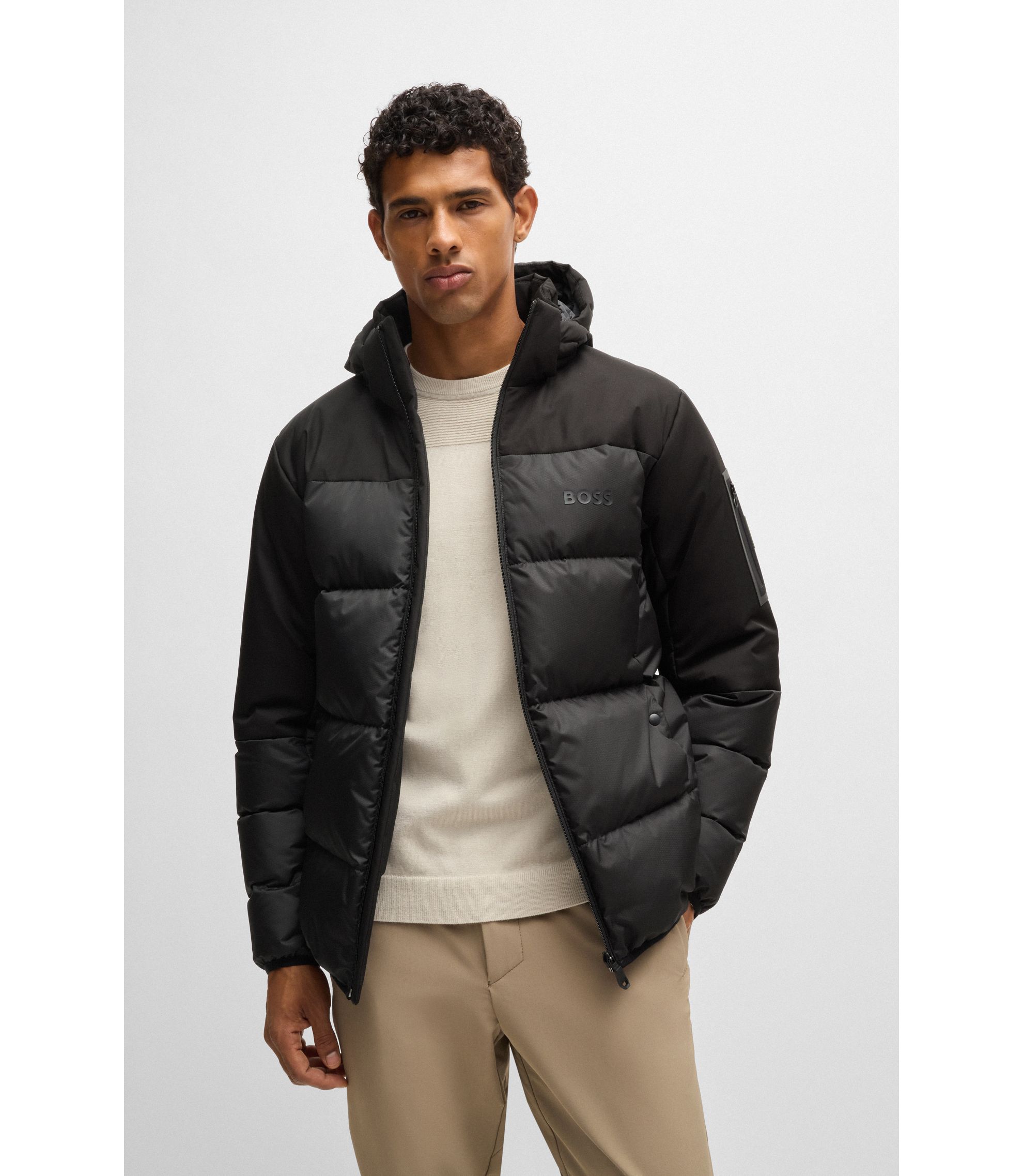 ✨美品！XL✨HUGOBOSS ダウンジャケット 黒 フード付き hbna50522660_001_350?wid=1980&