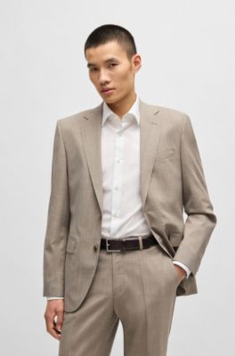 Leather belt with extended keeper, Dark Brown