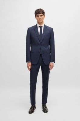 Italian leather Derby shoes with stitching details, Dark Brown