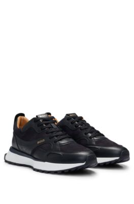 Hugo Boss Jonah Leather Sneaker In Dark Blue
