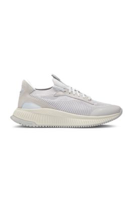 TTNM EVO trainers with knitted uppers, Light Grey