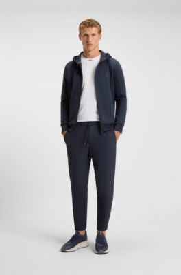 Deportivas TTNM EVO con empeines de punto y detalles de ante, Azul oscuro