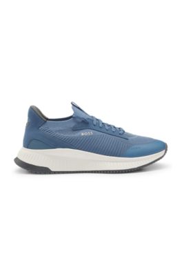 TTNM EVO trainers with knitted uppers, Light Blue