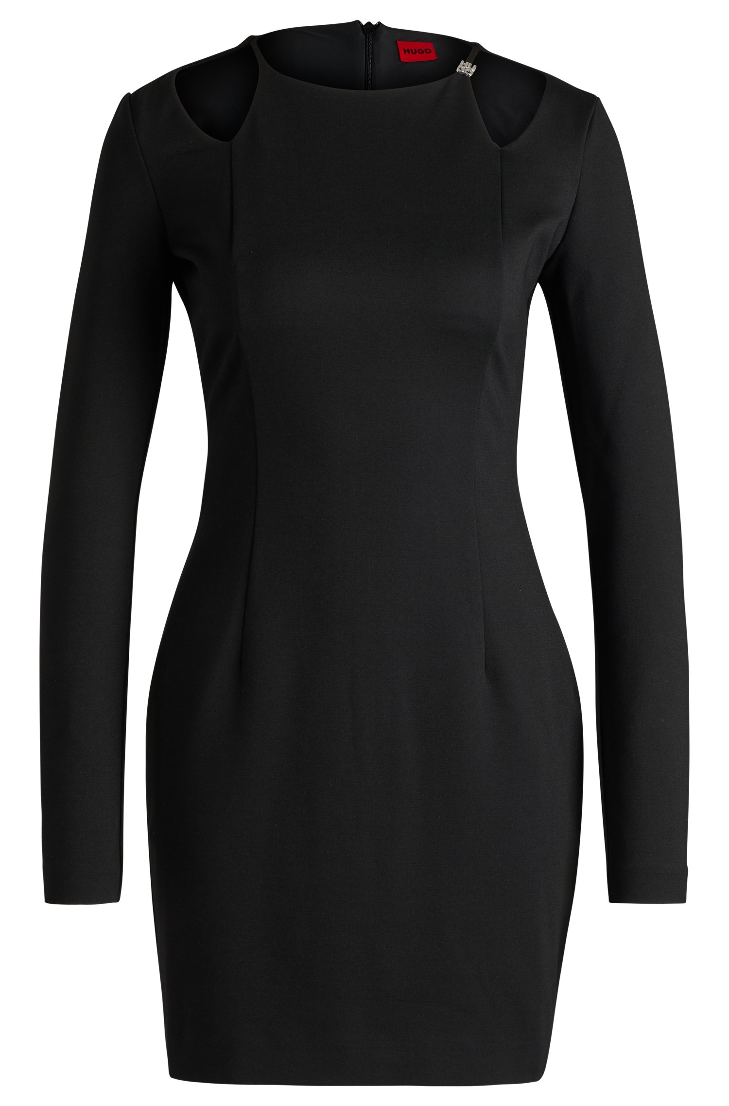 Bodycon mini dress with cut-out details