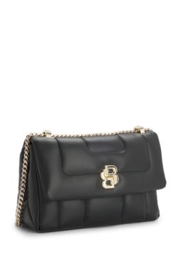 Shoulder bag with Double B monogram, Black