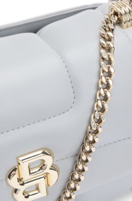 Shoulder bag with Double B monogram, Light Grey