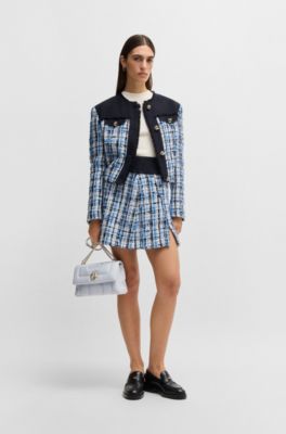 Shoulder bag with Double B monogram, Light Grey