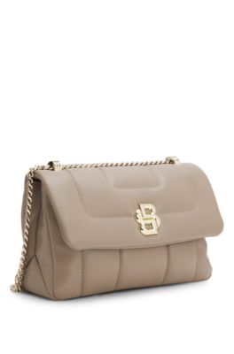 Shoulder bag with Double B monogram, Light Brown