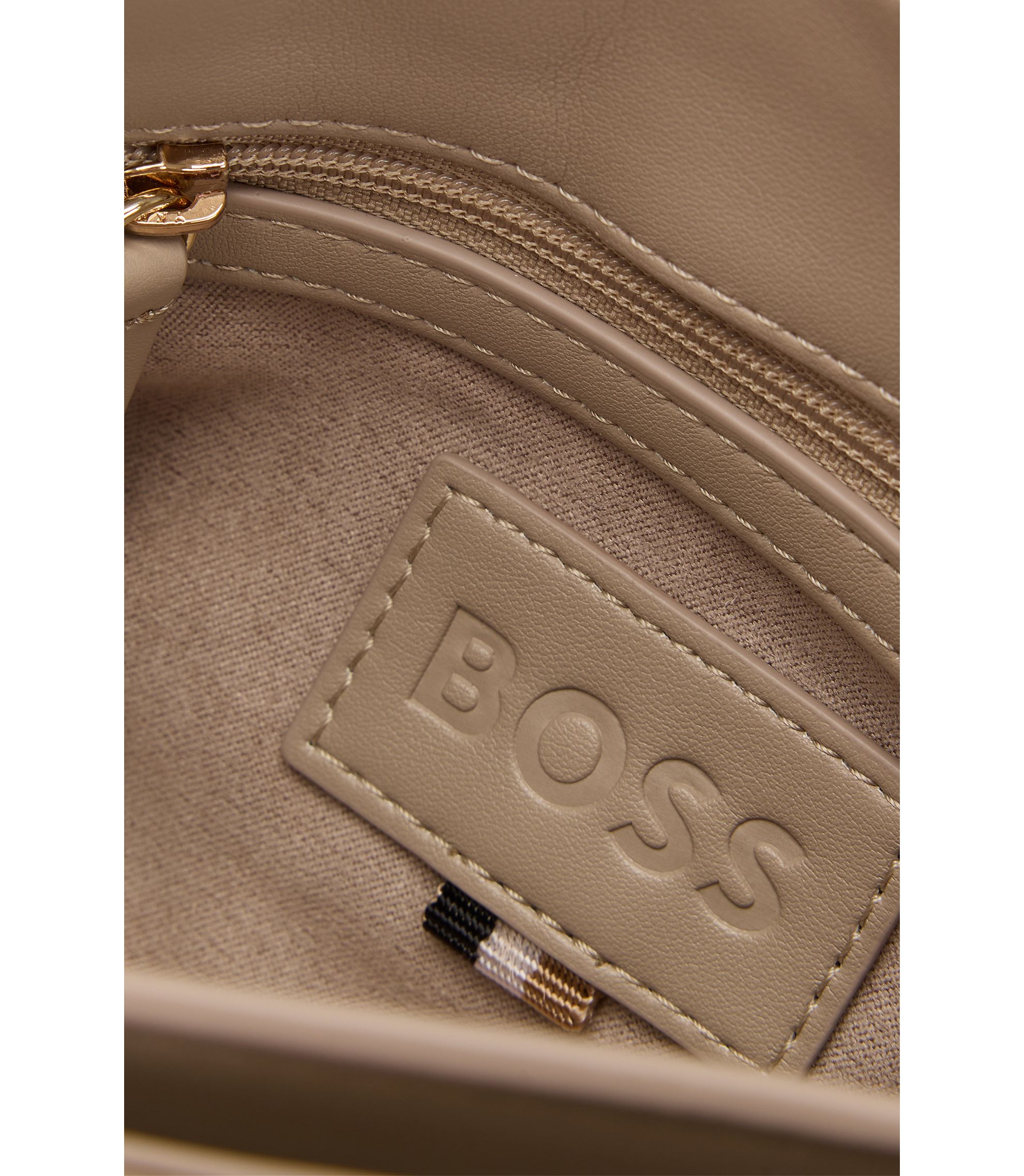BOSS - Quilted shoulder bag with Double B monogram hardware BOSS - Quilted shoulder bag with Double B monogram hardware