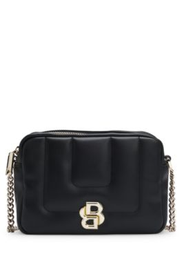 BOSS - Quilted crossbody bag with Double B monogram hardware