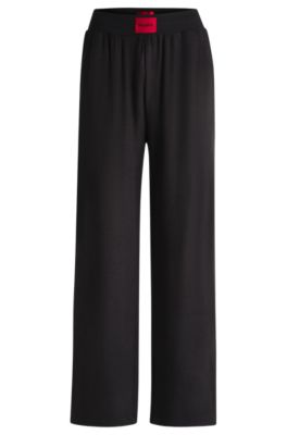 Terry Tracksuit Bottoms With Red Logo Label- Women's All Clothing Size