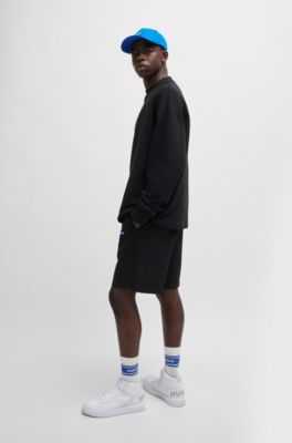 High-top trainers with bubble branding, White