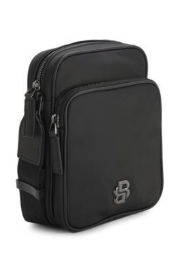Reporter bag with Double B monogram hardware, Black