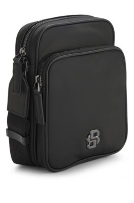 Reporter bag with Double B monogram hardware, Black