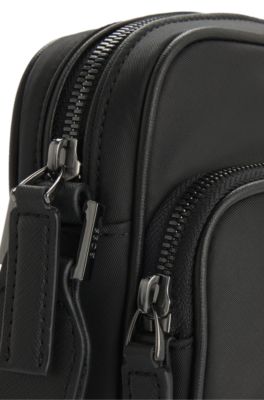 Reporter bag with Double B monogram hardware, Black