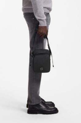 Reporter bag with Double B monogram hardware, Black