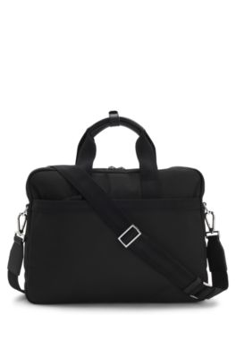 Porte-documents avec bandouli&egrave;re amovible, Noir